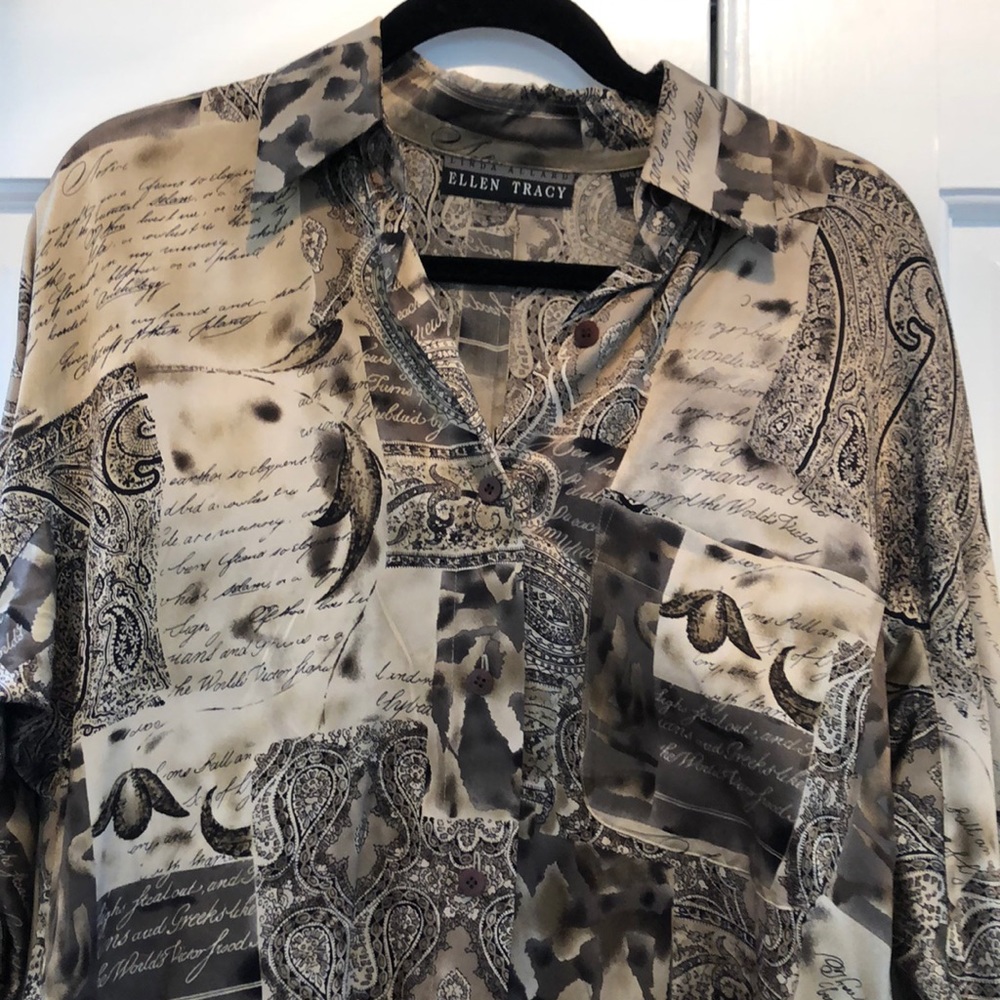 Elegant silk blouse Ellen Tracy size 6